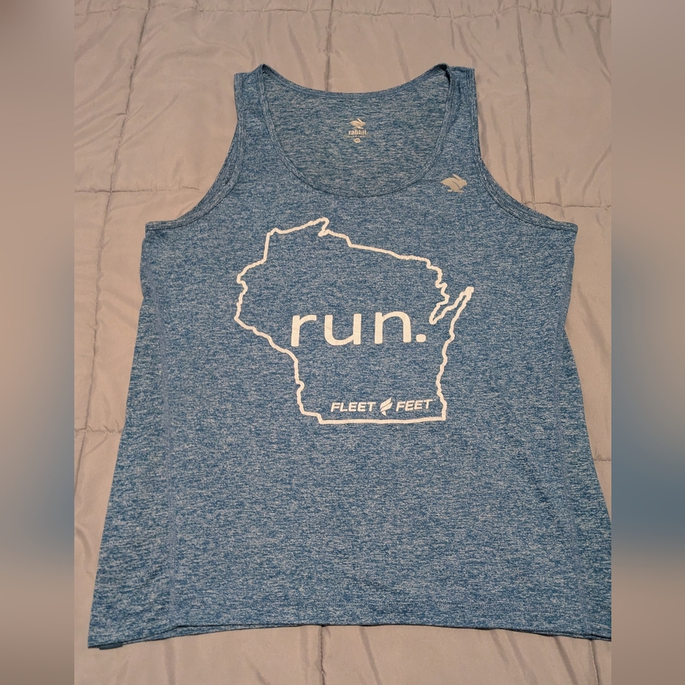 Men's Rabbit EZ Run Wisconsin Fleet Feet Tank